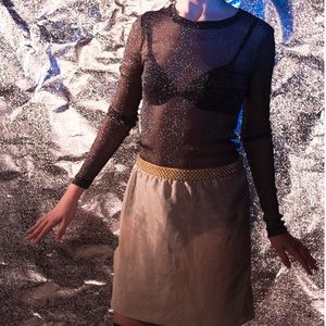 LAST CHANCE MIU MIU Semi-Sheer Skirt